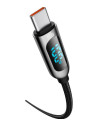 CATSK-C01,CABLU alimentare si date Baseus Display, Fast Charging Data Cable pt. smartphone, USB Type-C la USB Type-C 100W, braid