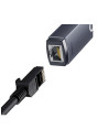 WKQX000313,ADAPTOR RETEA Baseus Lite, USB Type-C to RJ-45 Gigabit LAN, metalic, LED, gri "WKQX000313" - 6932172606138