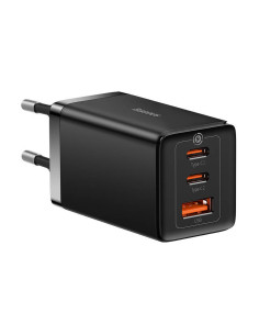 CCGP120201,INCARCATOR RETEA Baseus GaN5 PRO, Quick Charge 65W, 2 x USB Type-C Output 5V/3A, 1 x USB, include cablu USB Type-C la 2