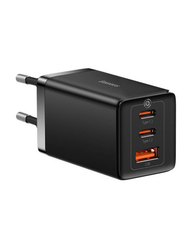 CCGP120201,INCARCATOR RETEA Baseus GaN5 PRO, Quick Charge 65W, 2 x USB Type-C Output 5V/3A, 1 x USB, include cablu USB Type-C la