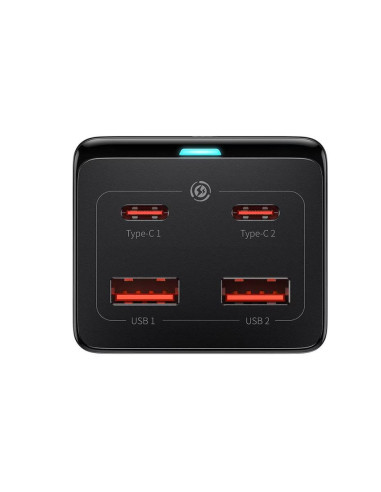 PSZM000401,INCARCATOR RETEA Baseus GaN3 Pro Powerstrip, Quick Charge 100W, 1 x AC, 2 x USB Type-C Output 5V/3A, 2 x USB, include