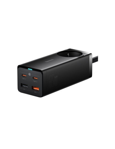 PSZM000901,INCARCATOR RETEA Baseus GaN3 Pro Powerstrip, Quick Charge 65W, 1 x AC, 2 x USB Type-C Output 5V/3A, 2 x USB, include 