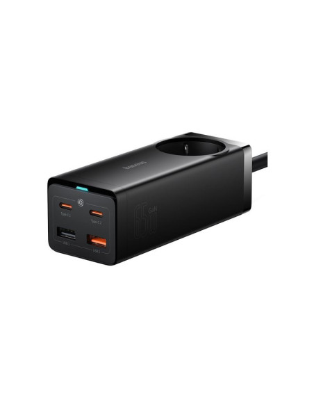 PSZM000901,INCARCATOR RETEA Baseus GaN3 Pro Powerstrip, Quick Charge 65W, 1 x AC, 2 x USB Type-C Output 5V/3A, 2 x USB, include 