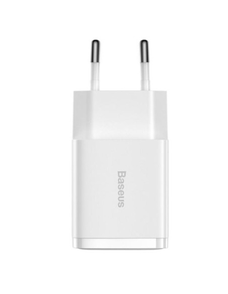 CCXJ010202,INCARCATOR retea Baseus Compact,10.5W, 2 x USB 5V/2.1A, alb "CCXJ010202" (timbru verde 0.18 lei) - 6932172606916
