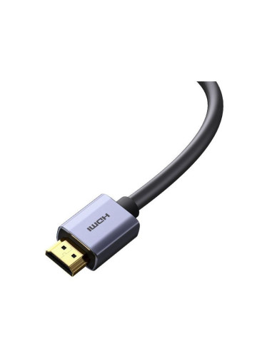 WKGQ020201,CABLU video Baseus High Definition, HDMI (T) la HDMI (T), rezolutie maxima 4K UHD la 60 Hz, conectori auriti, 2m, neg