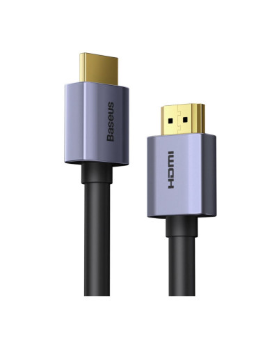 WKGQ020301,CABLU video Baseus High Definition, HDMI (T) la HDMI (T), rezolutie maxima 4K UHD la 60 Hz, conectori auriti, 3m, neg