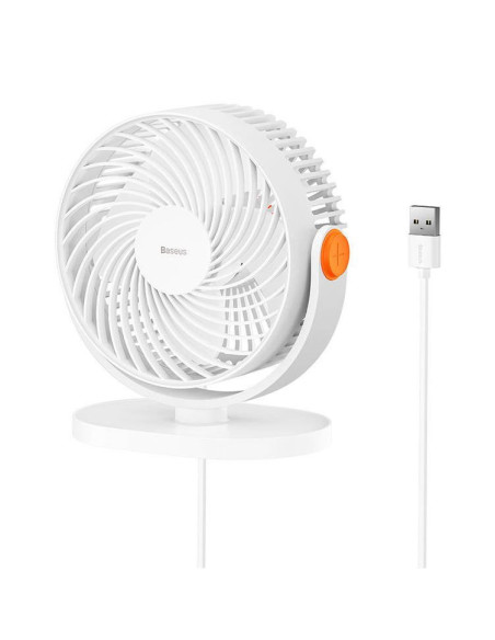 ACYY000002,VENTILATOR BIROU Baseus Serenity, putere 3W, trei trepte viteza, nivel zgomot sub 42dB, alb "ACYY000002" - 6932172608