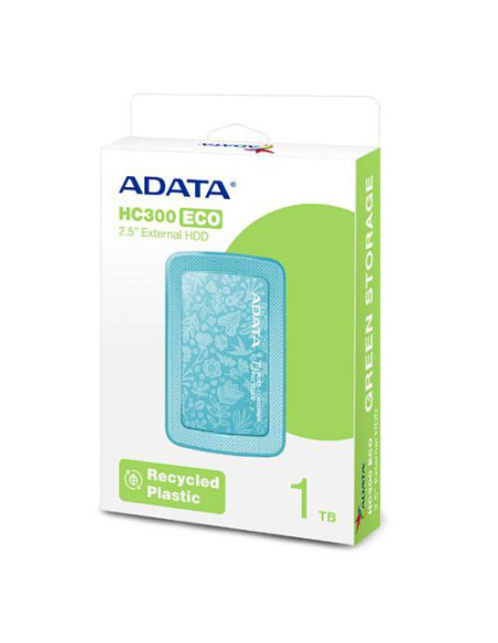 AHC300E-1TU31-CGN,Hard Disk portabil A-Data HC300 ECO 1TB, micro USB-B, 2.5inch, Green