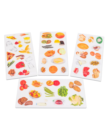 Vin70825,Set magnetic Piramida alimentara cu 50 de imagini si carte de lucru