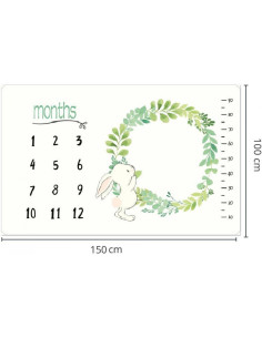 UP-d2r3l4,Noua Paturica plusata pentru fotografii 100x150 cm (Model: Unicorni) 2