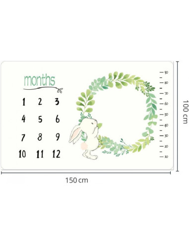 UP-d2r3l4,Noua Paturica plusata pentru fotografii 100x150 cm (Model: Unicorni)