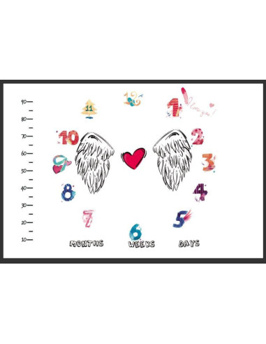 UP-d2r3l4,Noua Paturica plusata pentru fotografii 100x150 cm (Model: Unicorni)