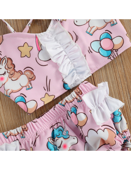 UP-47b,Costum de baie Unicorni din 2 piese, Diferite marimi