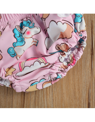 UP-47b,Costum de baie Unicorni din 2 piese, Diferite marimi