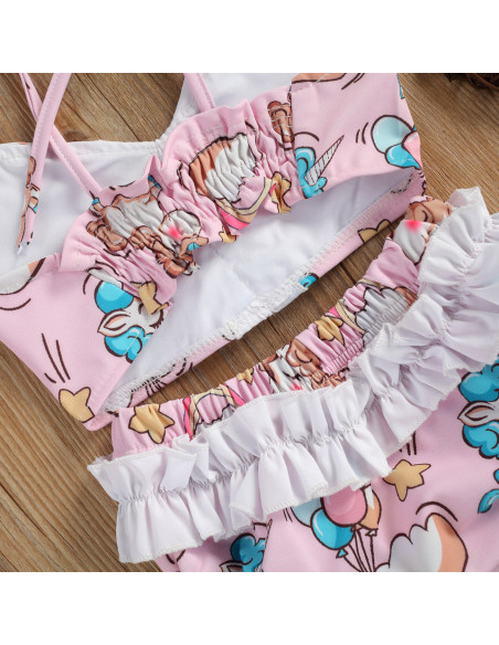 UP-47b,Costum de baie Unicorni din 2 piese, Diferite marimi