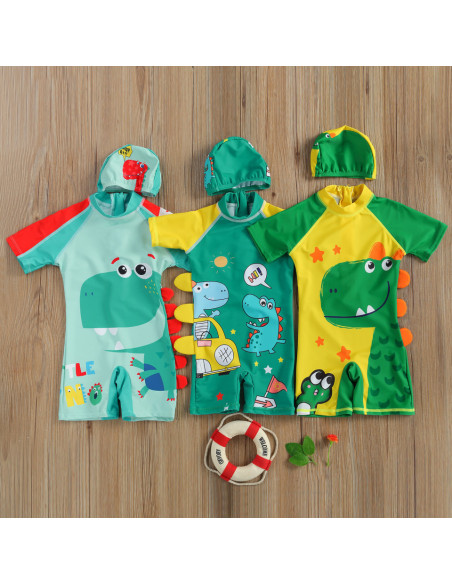 UP-DRL5437,Costum intreg de surf cu dinozauri, Diferite marimi si modele