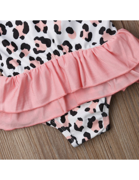 UP-drl47e24,Costum de baie leopard roz cu volan