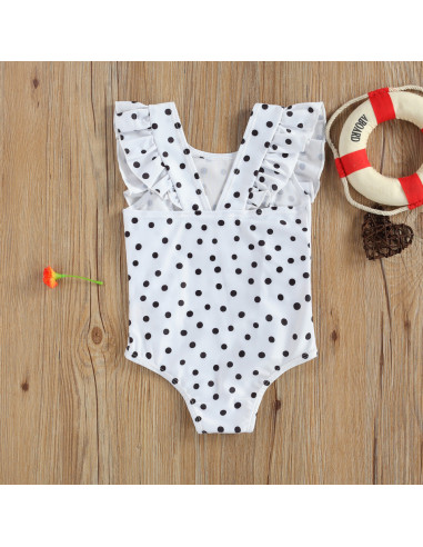 UP-drl47b2f7,Costum de baie cu bulinute alb/negru, Diferite marimi si culori