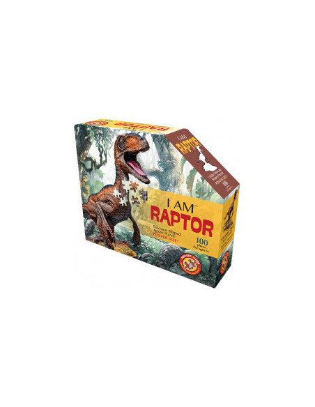Puzzle Junior I Am Raptor, 100 piese Puzzle Junior I Am Raptor, 100 piese