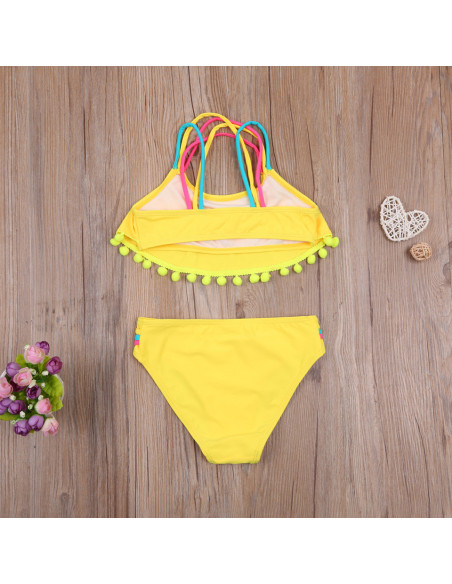 UP-drl47b2af15,Costum de baie cu ciucuri din 2 piese, Diferite marimi si culori