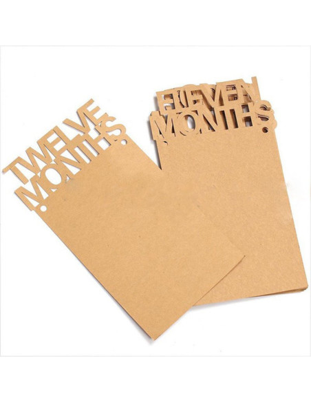 UP-drl260,Ghirlanda pentru fotografii - primele 12 luni (Culoare: Roz)