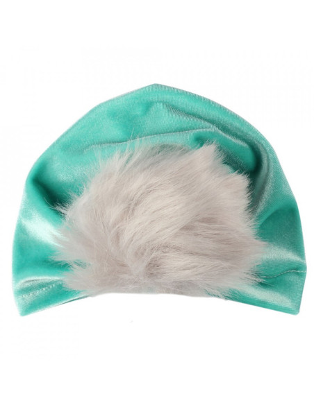 UP-drl1072,Turban bebelusi din catifea, Diverse culori