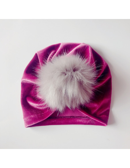 UP-drl1072,Turban bebelusi din catifea, Diverse culori