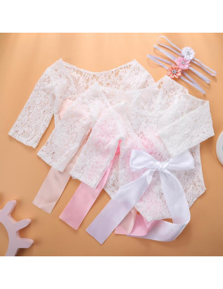 UP-drl_setpoze1,Set pentru poze - body plus bentita pentru nou nascut (Culoare: Roz)