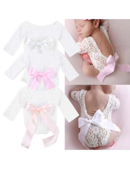 UP-drl_setpoze2,Set pentru poze - body plus bentita pentru nou nascut (Culoare: Alb)