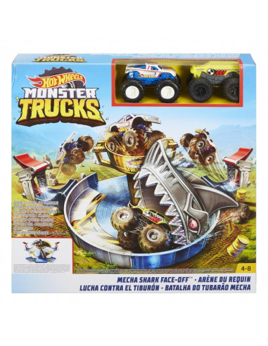 Set de joaca Hot Wheels, Monster Truck Rechinul furios,FYK14