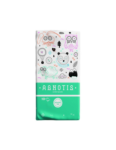 UP-agn_pads,Aleze igenice absorbante pentru bebelusi Agnotis, 60 x 90 cm, 10 buc