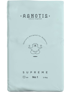 UP-agn_nr1,Scutece hipoalergenice Supreme Agnotis, marimea nr.1, 2-5 kg, 44 bucati 2