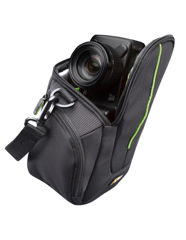DCB-314 ANTHRACITE,GEANTA pt. camera compacta, CASE LOGIC, Hybrid, buzunar intern | buzunar lateral x 2, curea detasabila, negru