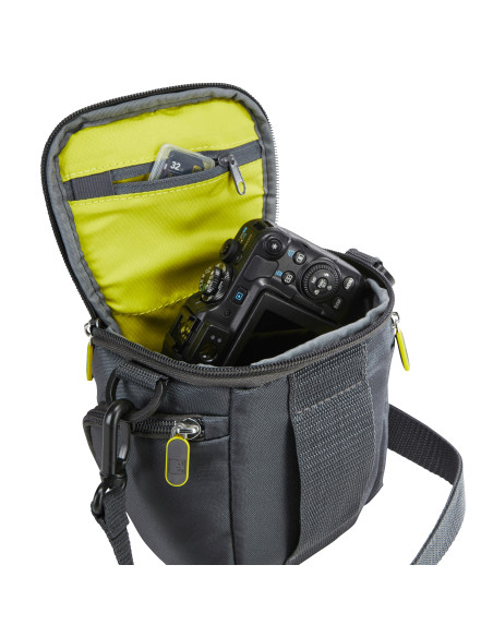 DCB-314 ANTHRACITE,GEANTA pt. camera compacta, CASE LOGIC, Hybrid, buzunar intern | buzunar lateral x 2, curea detasabila, negru