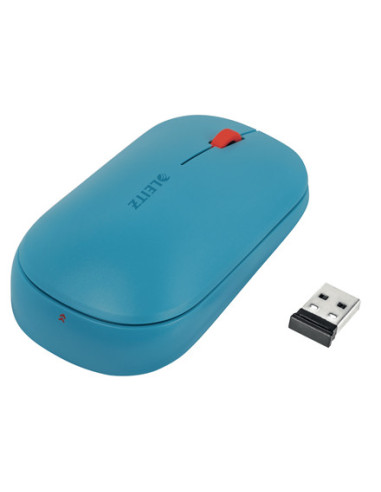 65310061,MOUSE LEITZ COSY, conexiune duala, dimensiune medie, albastru celest "65310061" (include TV 0.18 lei)