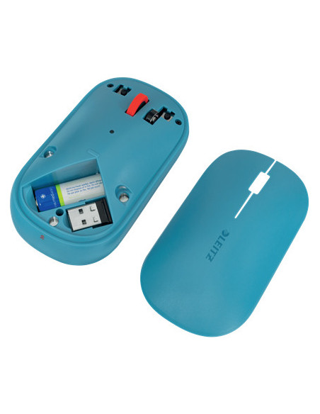 65310061,MOUSE LEITZ COSY, conexiune duala, dimensiune medie, albastru celest "65310061" (include TV 0.18 lei)