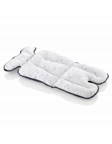 UP-bj_5071,Saltea cu doua fete pentru carucior si scaun de masa Dots BabyJem (Culoare: Gri)