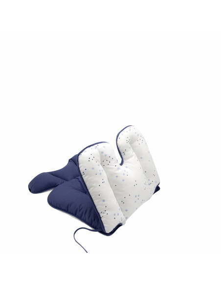 UP-bj_5071,Saltea cu doua fete pentru carucior si scaun de masa Dots BabyJem (Culoare: Gri)