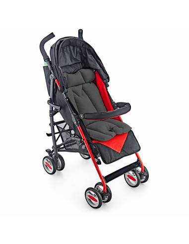 UP-bj_5071,Saltea cu doua fete pentru carucior si scaun de masa Dots BabyJem (Culoare: Gri)