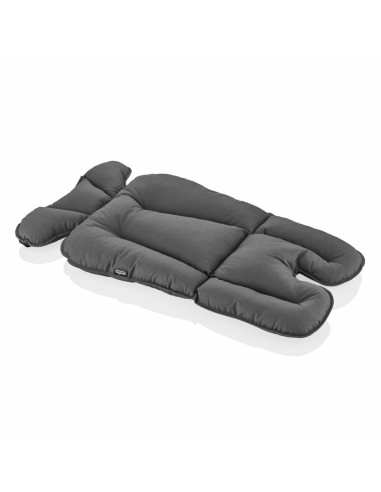 UP-bj_5071,Saltea cu doua fete pentru carucior si scaun de masa Dots BabyJem (Culoare: Gri)