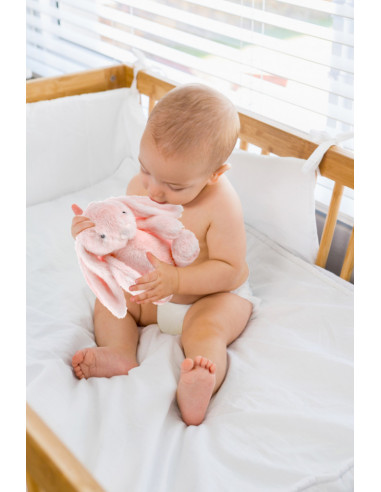 UP-bj_6622,Jucarie din plus pentru copii BabyJem Sleeping Mate Small Bunny (Culoare: Crem)