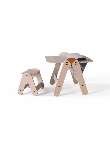 UP-Mtyz_massam1,Masuta si tabla 2 in 1 cu scaunel MamaToyz Massam, Vulpita