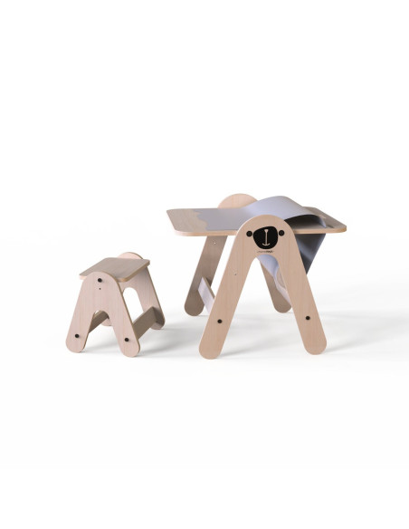 UP-Mtyz_massam2,Masuta si tabla 2 in 1 cu scaunel MamaToyz Massam, Ursulet