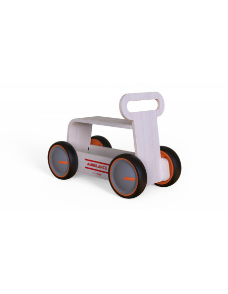 UP-Mtyz_rideonwood1,Masinuta ride-on, premergator si carucior de jucarii MamaToyz DriveMe Wood, Ambulanta - Jucarie din lemn 3 i