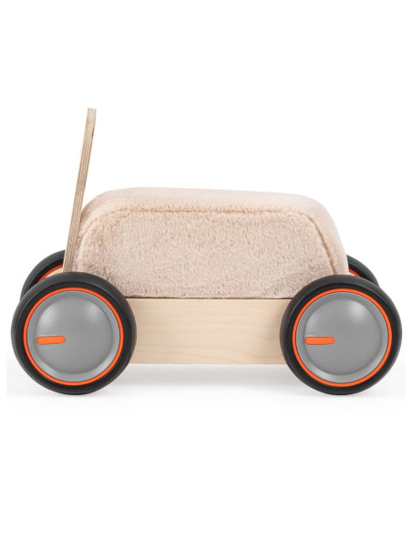 UP-Mtyz_rideonsoft1,Masinuta ride-on, premergator si carucior de jucarii MamaToyz DriveMe Soft, Ursulet - Jucarie din lemn 3 in 