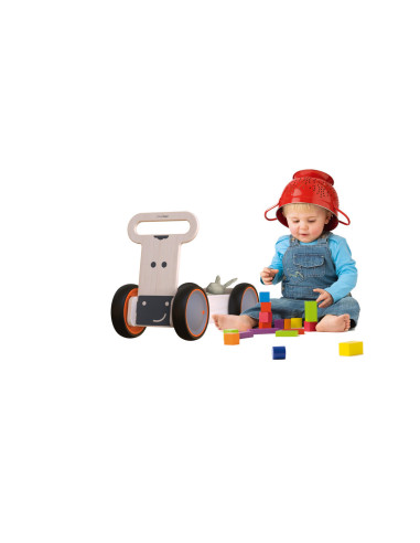 UP-Mtyz_rideonsoft2,Masinuta ride-on, premergator si carucior de jucarii MamaToyz DriveMe Soft, Vacuta - Jucarie din lemn 3 in 1