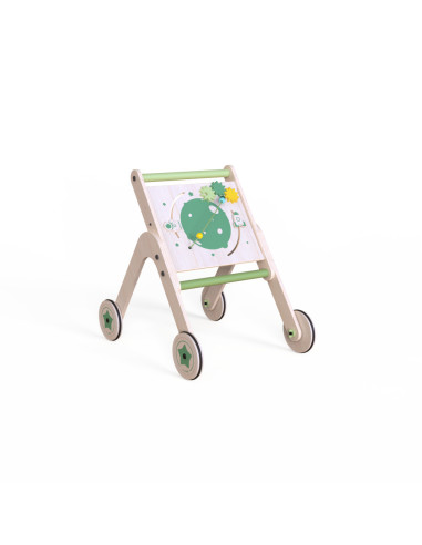 UP-Mtyz_walkme,Antepremergator din lemn 2 in 1 MamaToyz cu masuta de activitati