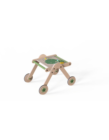 UP-Mtyz_walkme,Antepremergator din lemn 2 in 1 MamaToyz cu masuta de activitati