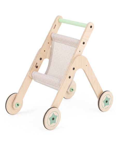 UP-Mtyz_stroller,Antepremergator din lemn 2 in 1 MamaToyz carucior pentru papusi