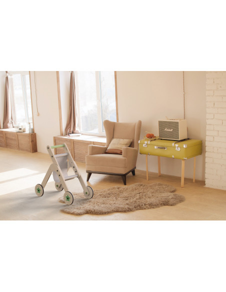 UP-Mtyz_stroller,Antepremergator din lemn 2 in 1 MamaToyz carucior pentru papusi